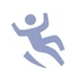 icon of a man falling